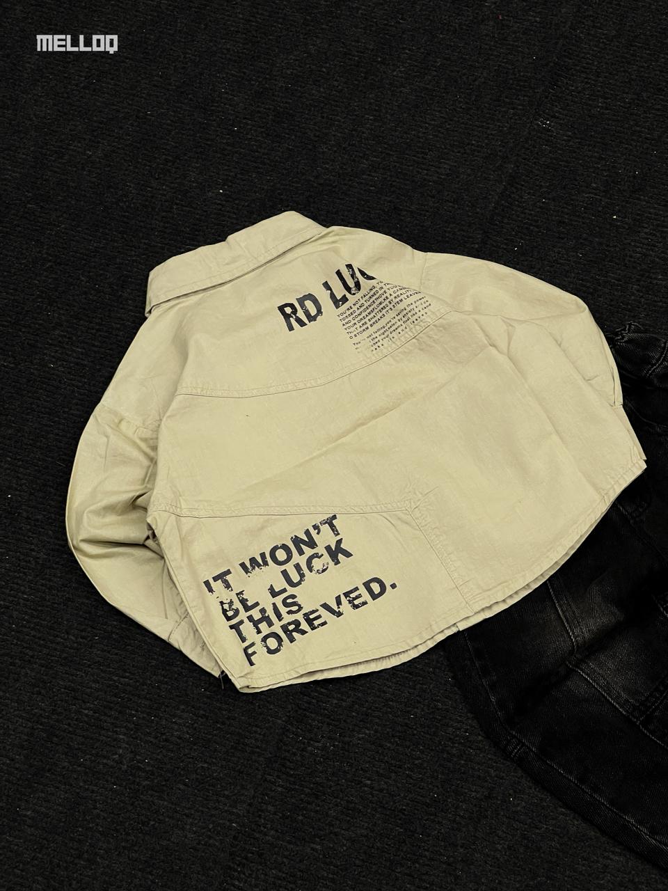 “RD Luck Unisex Kids Shirt – Stylish Beige Full Sleeve Casual Wear