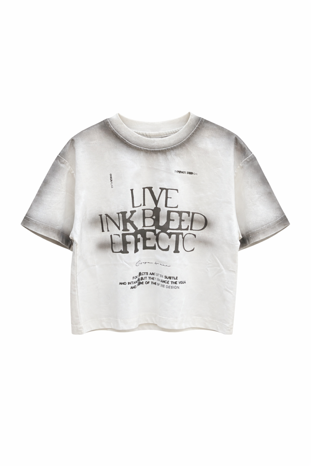 Grey wash oversized kids t shirt