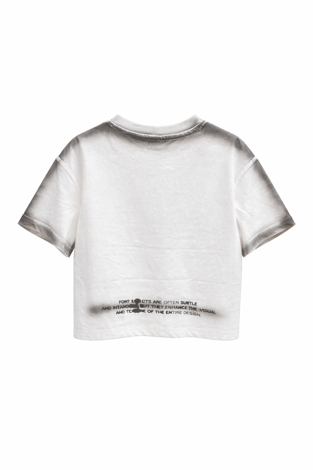 Grey wash oversized kids t shirt