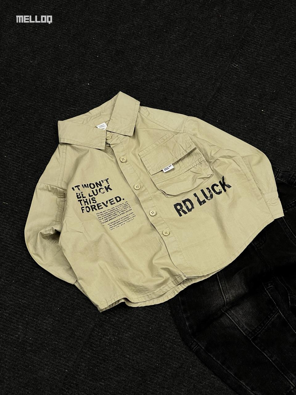 “RD Luck Unisex Kids Shirt – Stylish Beige Full Sleeve Casual Wear