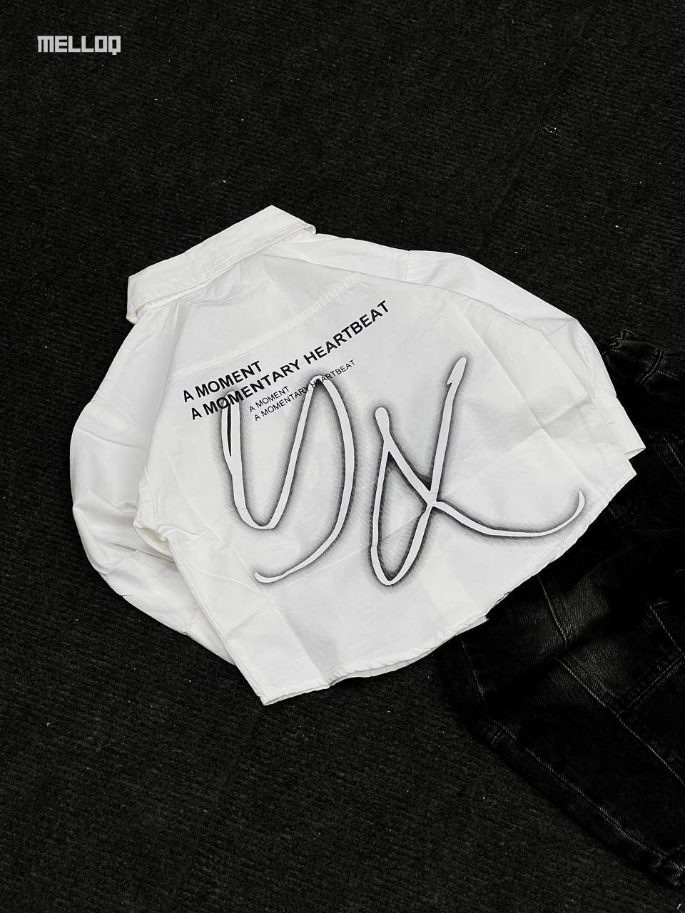 Kids Unisex Embroidered White Shirt – Long Sleeve Stylish Casual Outfit for Boys & Girls