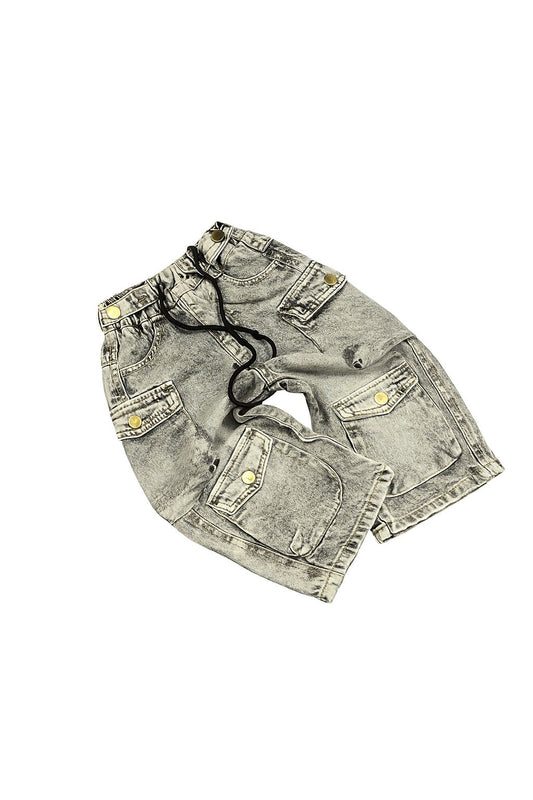 Kids Unisex Casual Denim jean Grey Colour with Pockets